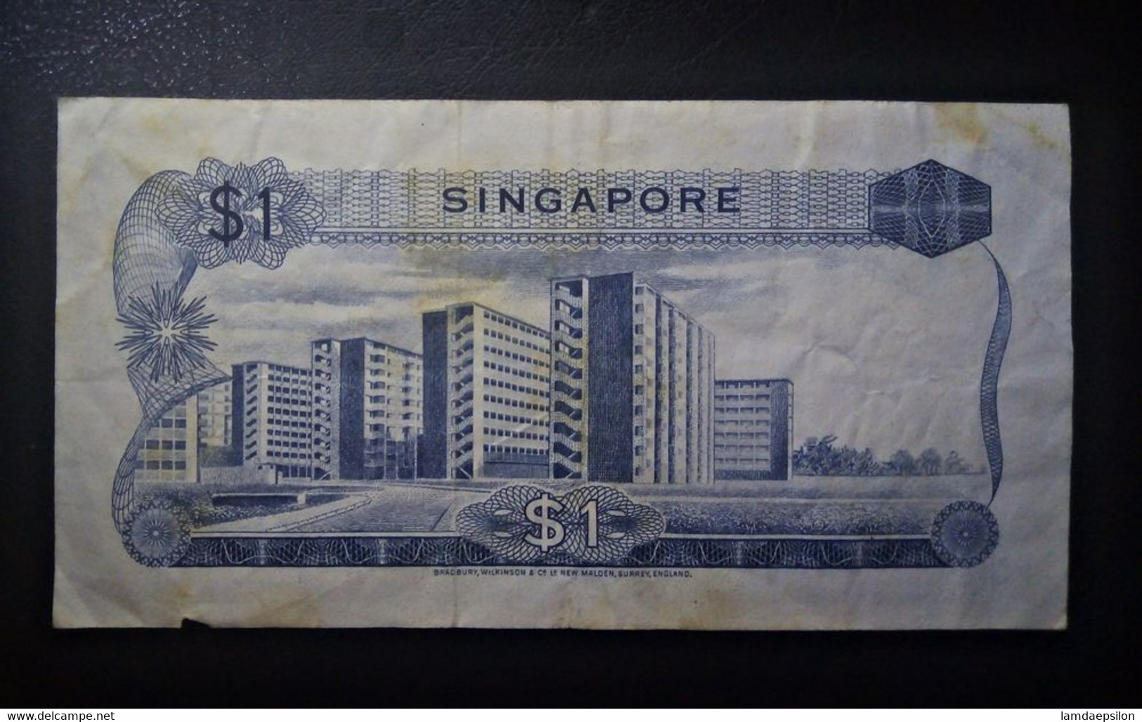 A4 SINGAPOUR  BILLETS DU MONDE WORLD BANKNOTES  1 DOLLAR - Singapore