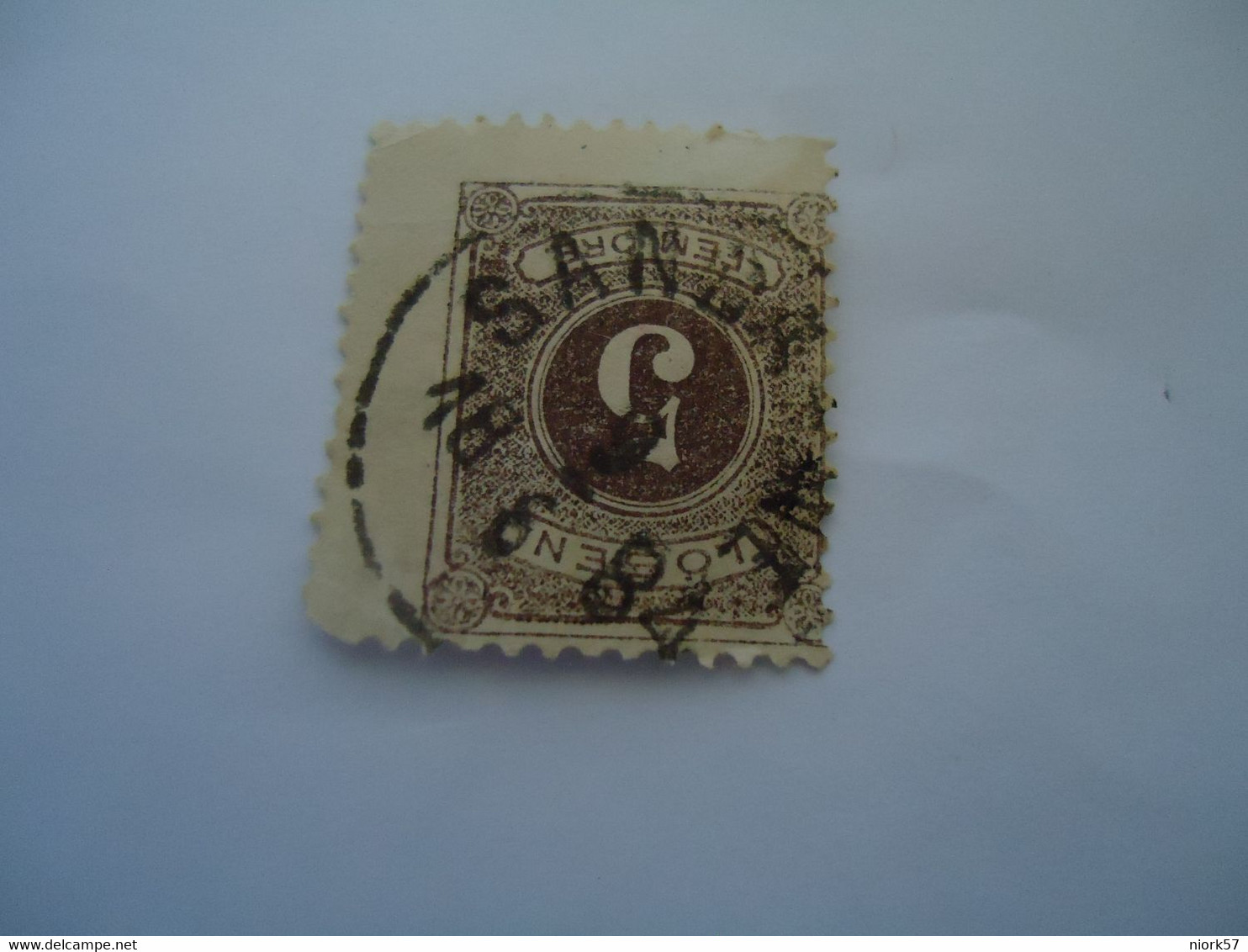 SWEDEN  USED   STAMPS  DUE   5  LOSEN   WITH  POSTMARK 1884 - Altri & Non Classificati