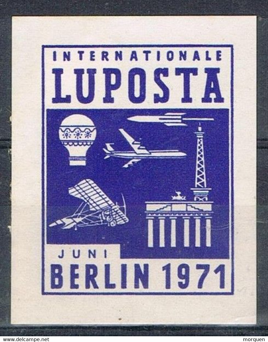 Viñeta  Label  BERLIN (Alemania Federal) 1971. Feria Internacional LUPOSTA * - R- Und V-Zettel