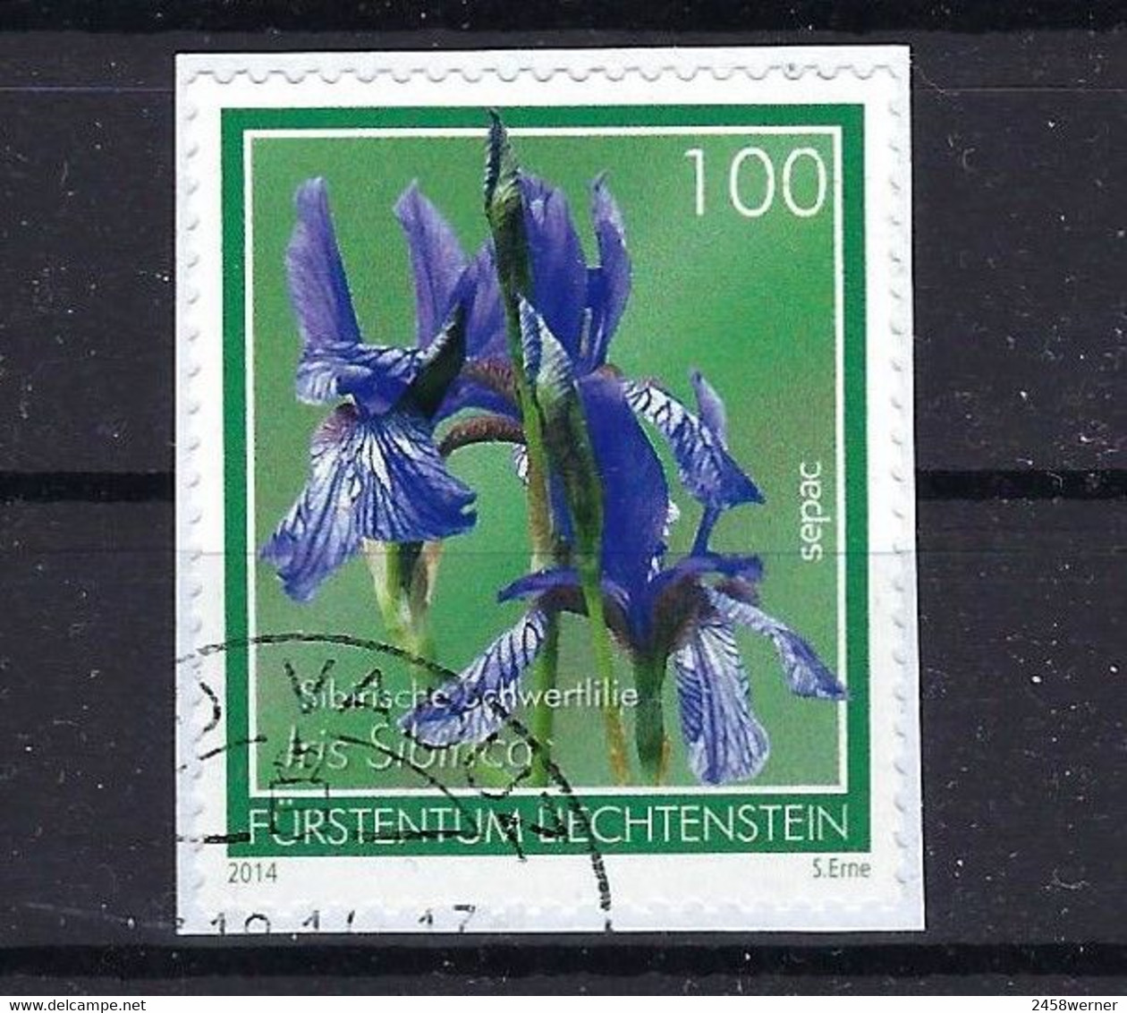 Liechtenstein 2014, Nr. 1718, Moorblumen Sibirische Schwertlilie (Iris Sibirica) Gestempelt Used - Oblitérés