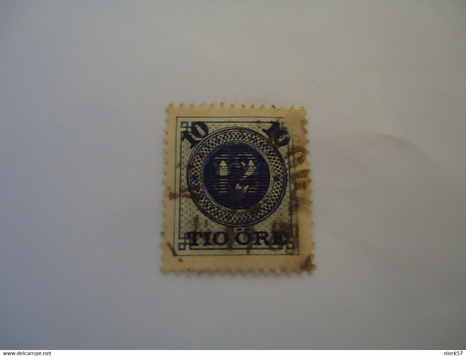 SWEDEN  USED   STAMPS  12 ORE OVRPRINT     WITH  POSTMARK - Other & Unclassified