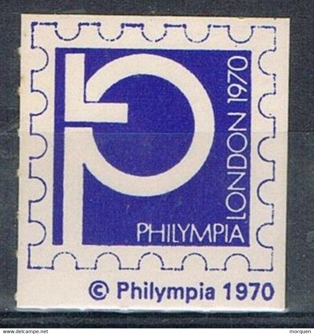 Viñeta  Label  LONDON (England) 1970. PHILYMPIA 70, Feria Filatelica ** - Abarten & Kuriositäten