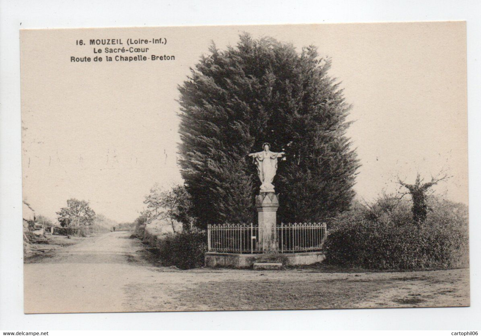 - CPA MOUZEIL (44) - Le Sacré-Coeur - Route De La Chapelle-Breton - Edition Chapeau N° 16 - - Sonstige & Ohne Zuordnung