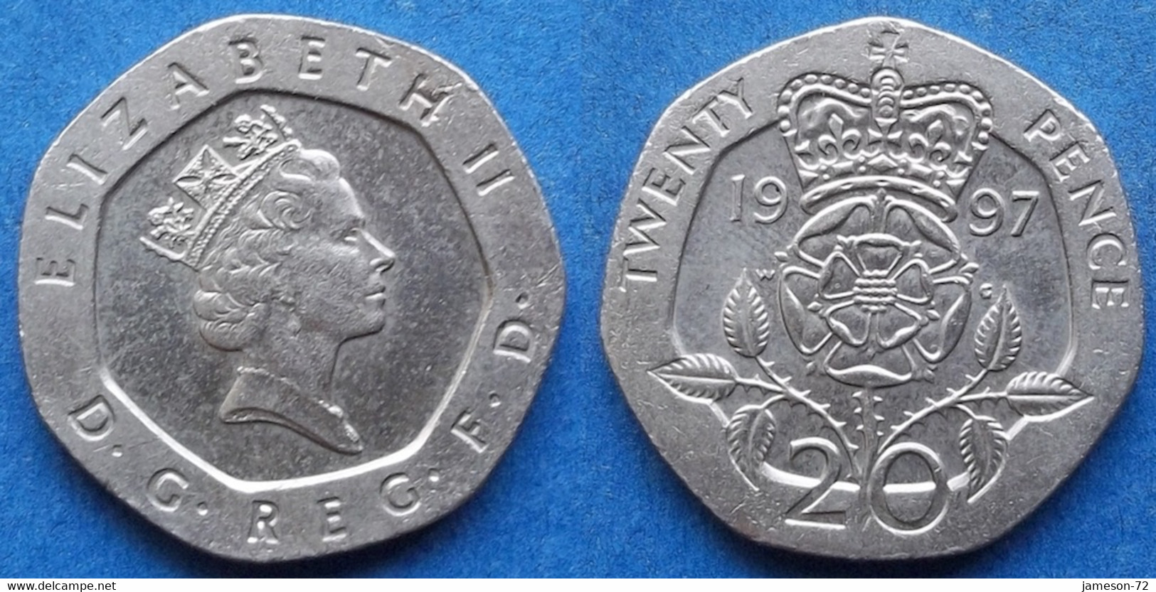 UK - 20 Pence 1997 KM# 939 Elizabeth II Decimal Coinage (1971) - Edelweiss Coins - 20 Pence