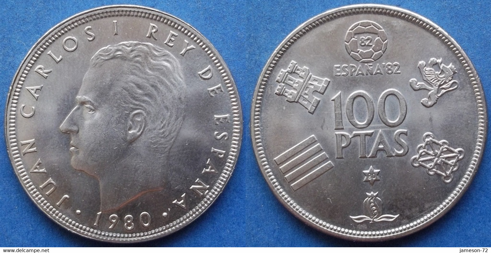 SPAIN - 100 Pesetas 1980 *80 KM# 820 Football Championship'82 Serie - Edelweiss Coins - 100 Pesetas