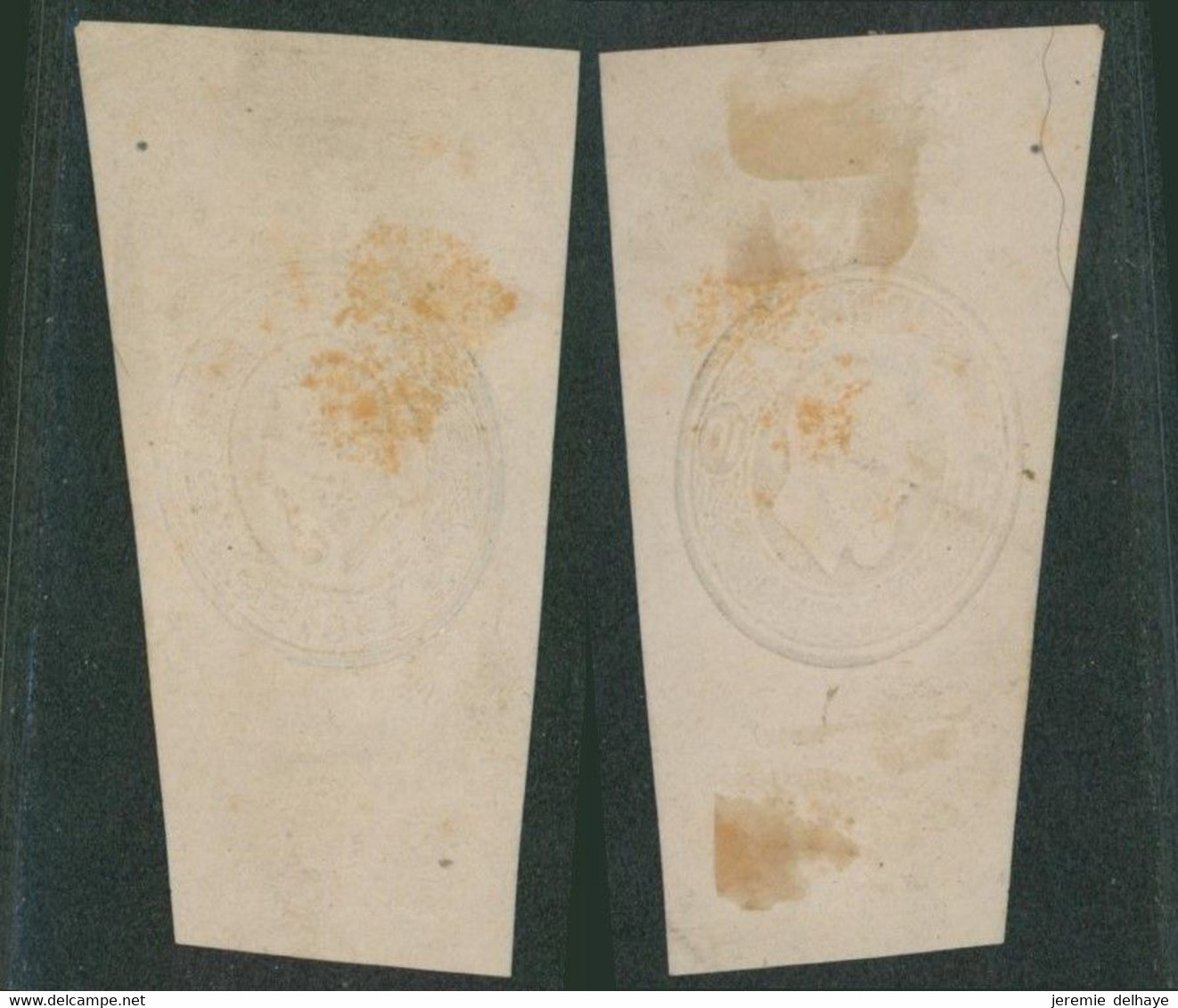 Essai - Effigie En Blanc Et Relief De Léopold II, Profil Gauche Cinquième Gravue : 10C Impression à Sec. STES 1760 - Proeven & Herdruk