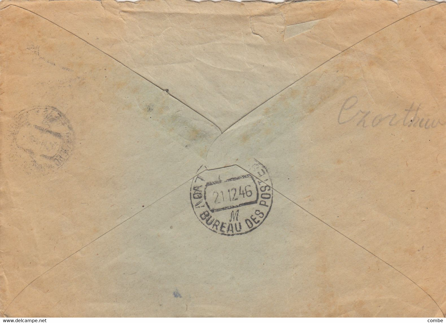 COVER. CCCP.  RUSSIA. 1946.  TO FRANCE.   / 2 - Briefe U. Dokumente