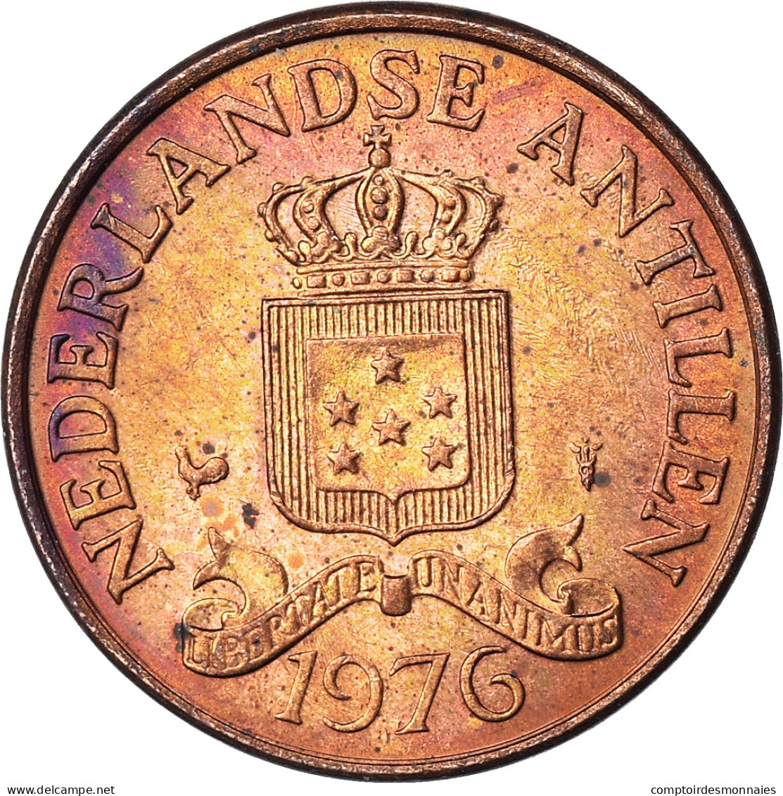 Monnaie, Pays-Bas, 2-1/2 Cents, 1976 - Netherland Antilles