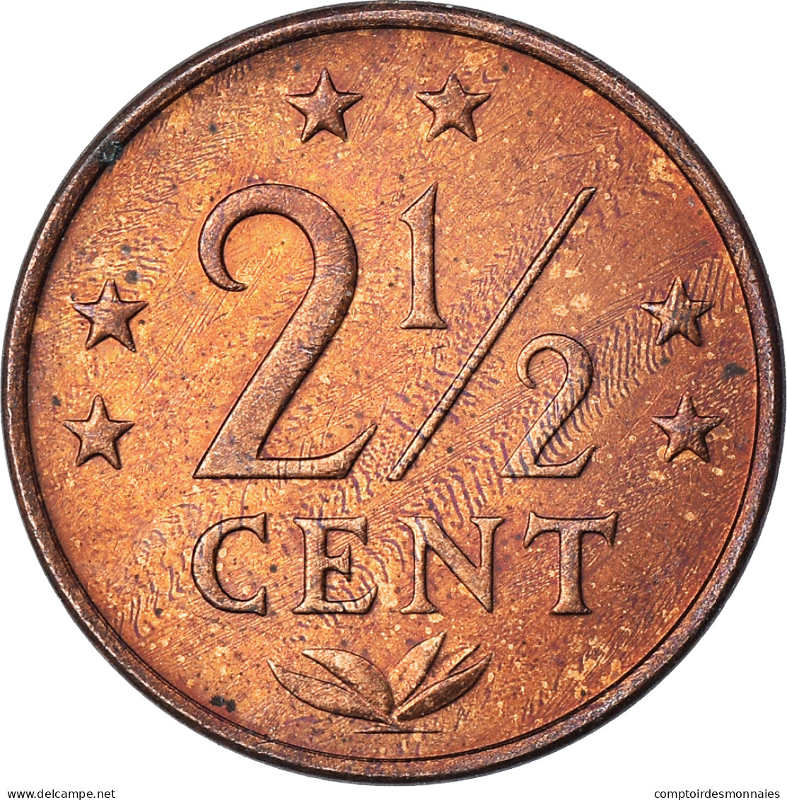 Monnaie, Pays-Bas, 2-1/2 Cents, 1976 - Netherland Antilles