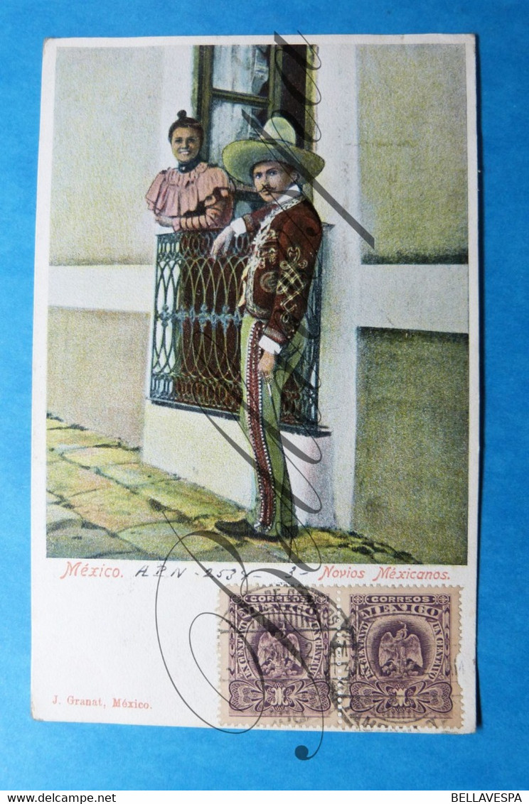 Mexico Novios Méxicanos  Edit J.Granat -1904 Aan Y. Depauw Waterloo - Mexico