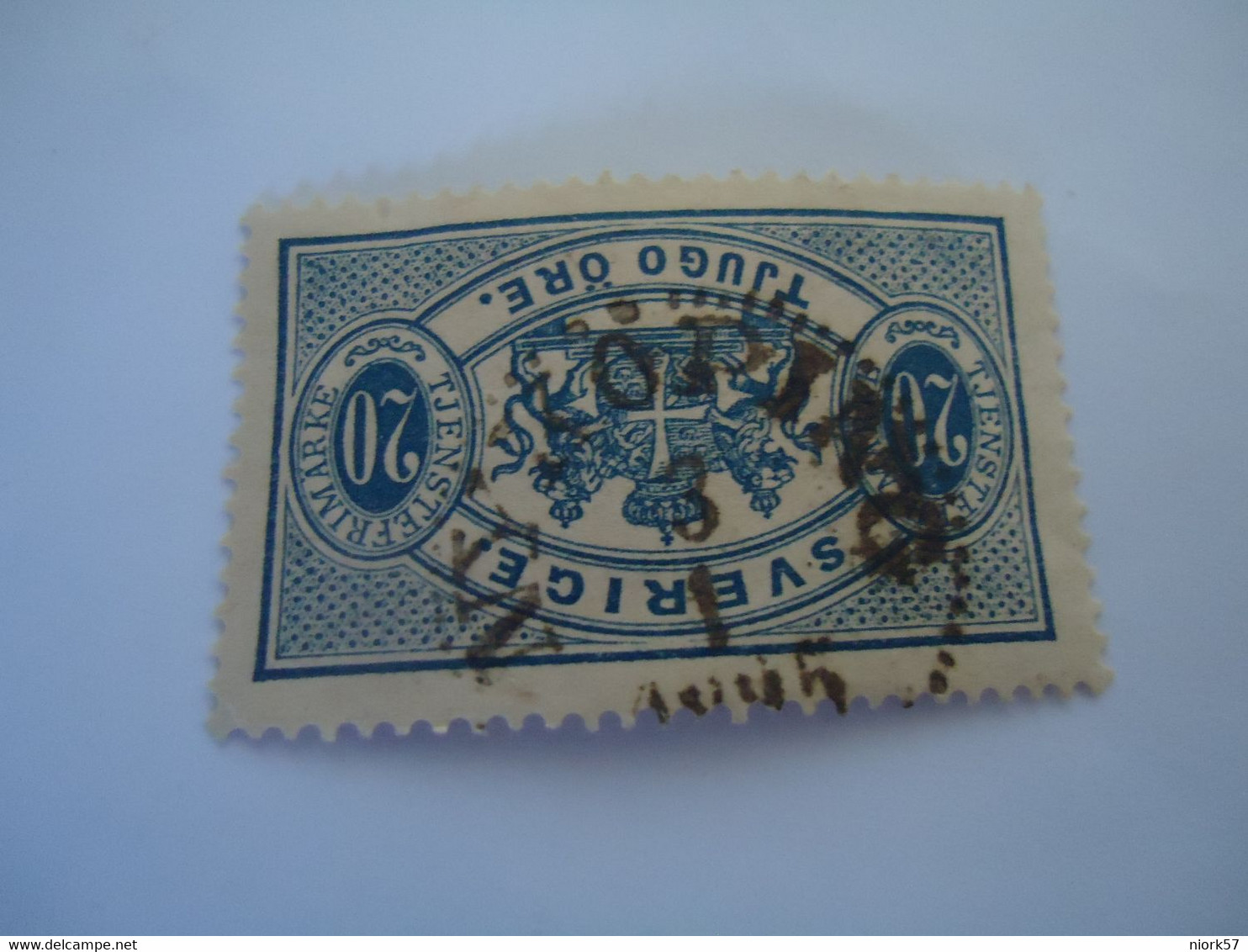 SWEDEN  USED    STAMPS OFFICIAL  1874 WITH  POSTMARK - Autres & Non Classés