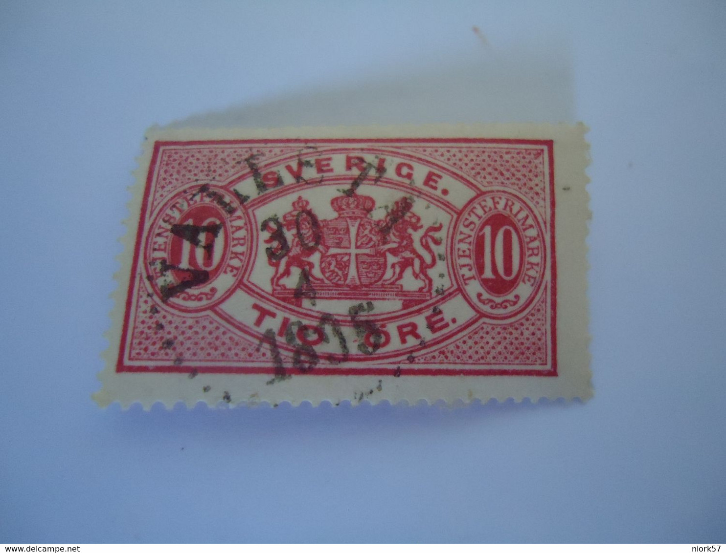 SWEDEN  USED    STAMPS OFFICIAL  1874 WITH  POSTMARK - Andere & Zonder Classificatie