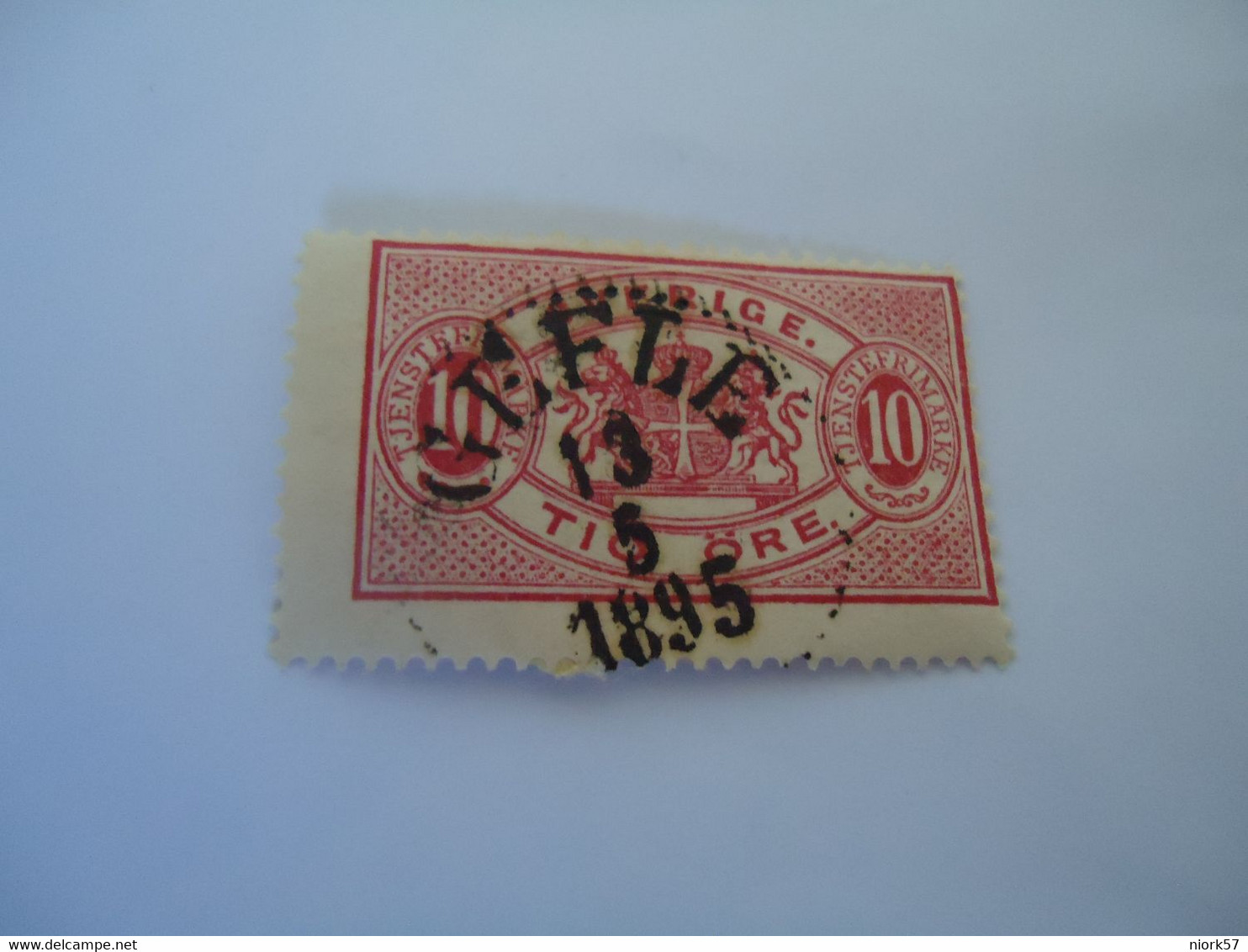 SWEDEN  USED    STAMPS OFFICIAL  1874 WITH  POSTMARK - Andere & Zonder Classificatie