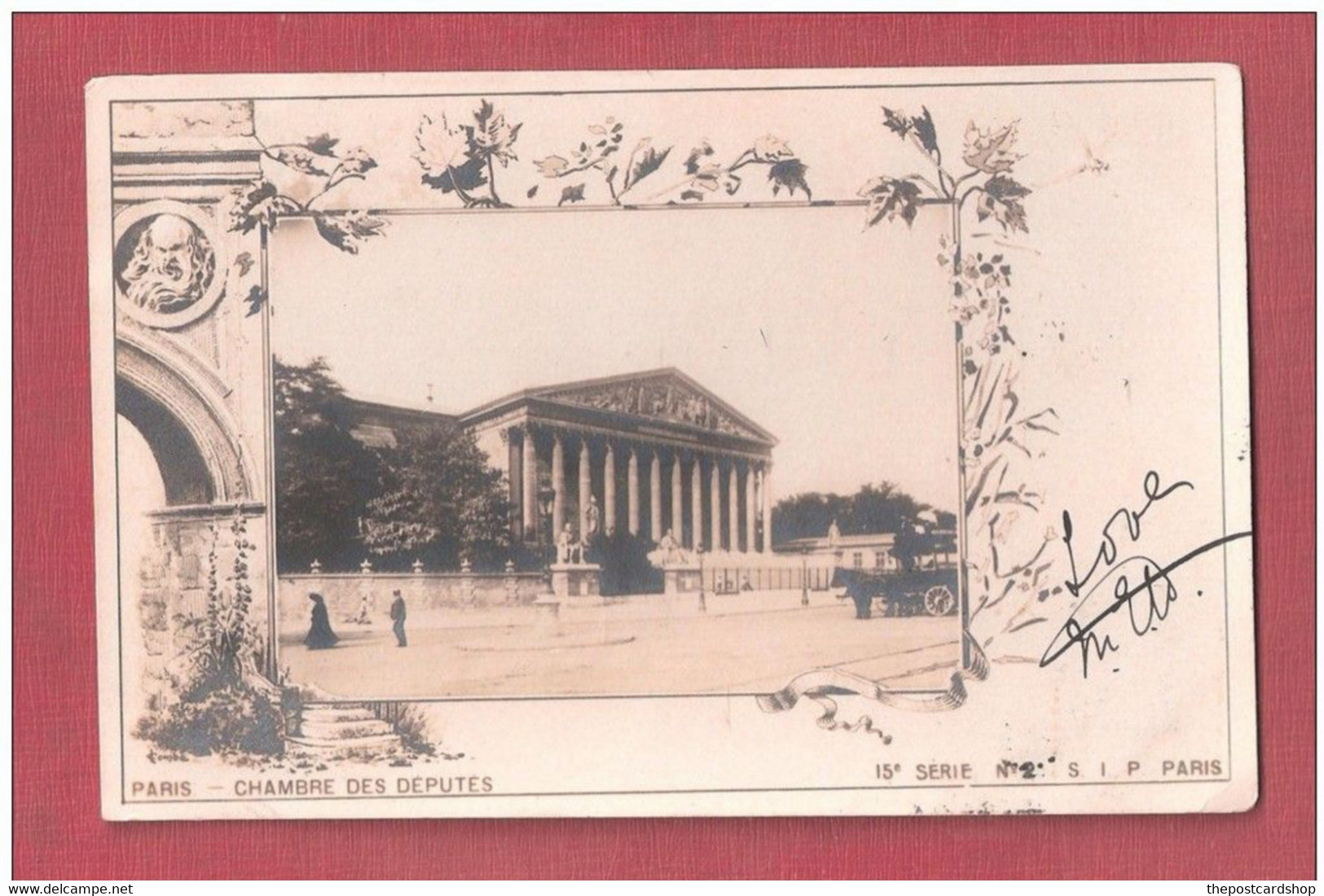 Paris 75 - Chambre Des Députés DOS SIMPLE 15e Serie S I P PARIS USED 1903 - Paris (07)