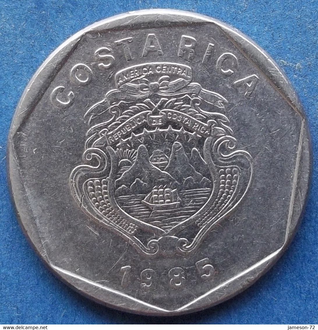 COSTA RICA - 5 Colones 1985 KM# 214.2 Monetary Reform (1920) - Edelweiss Coins - Costa Rica