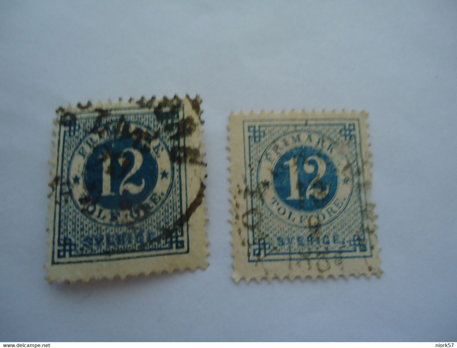 SWEDEN  USED     STAMPS   1872   WITH  POSTMARK  DIFFERED COLOUR - Other & Unclassified