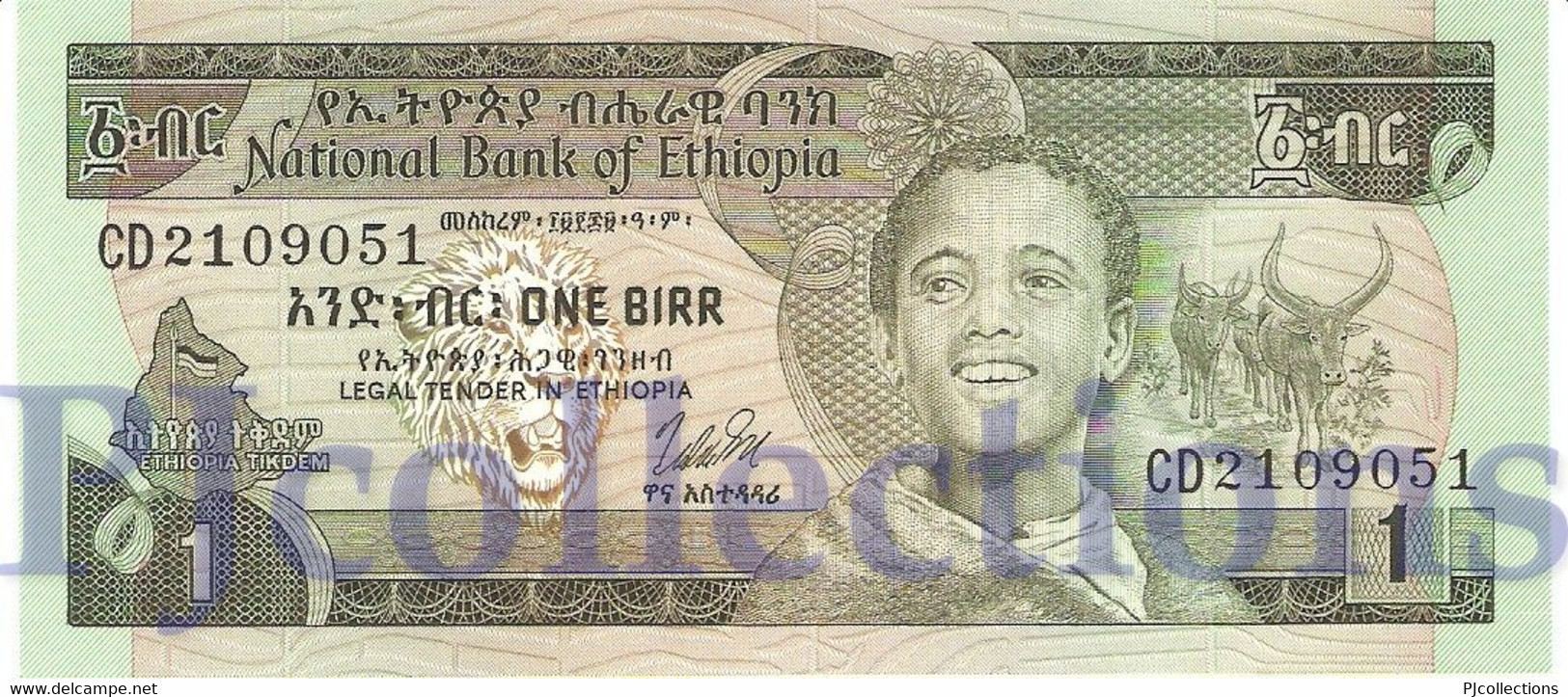 ETHIOPIA 1 BIRR 1978 PICK 30b UNC - Aethiopien