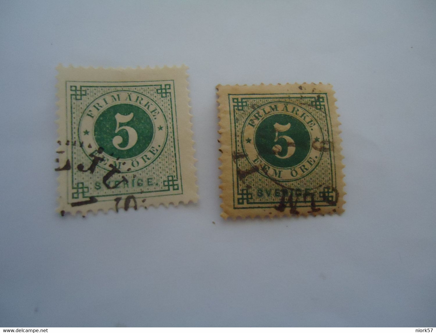 SWEDEN  USED     STAMPS   1872   WITH  POSTMARK  DIFFERENT COLOUR - Other & Unclassified