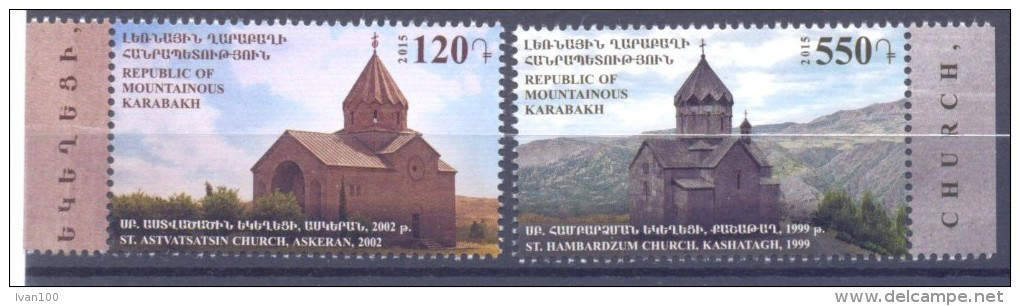 2015. Mountainous Karabakh, Churches Of Karabakh, 2v, Mint/** - Armenia