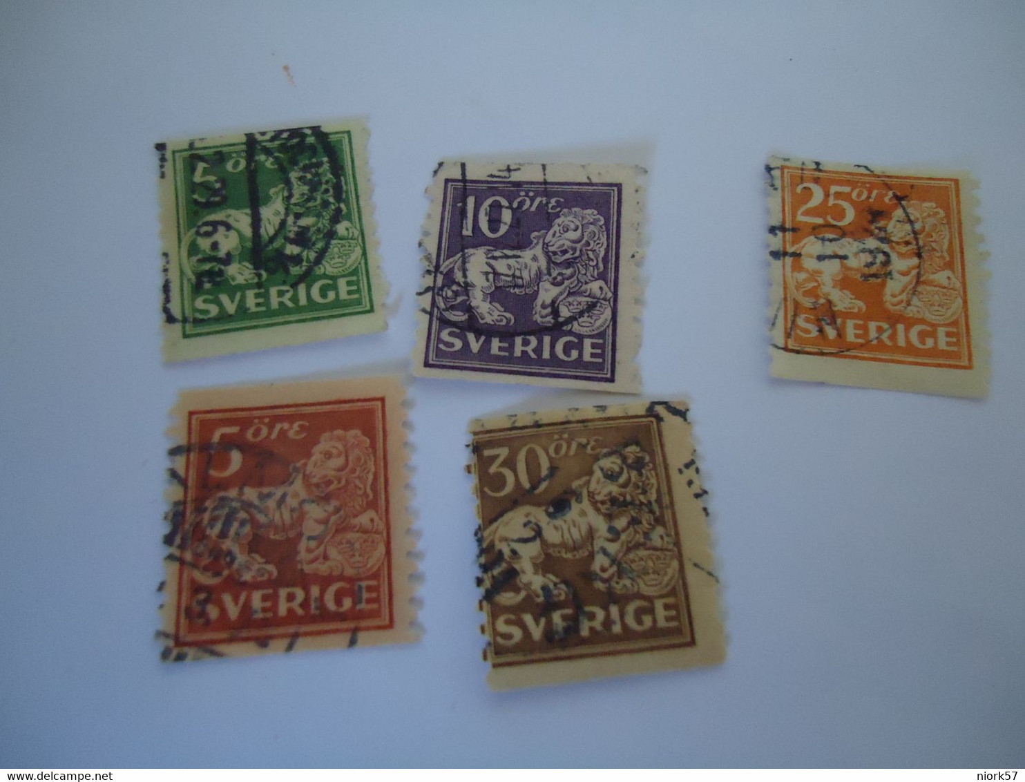 SWEDEN  USED     STAMPS   LIONS - Altri & Non Classificati