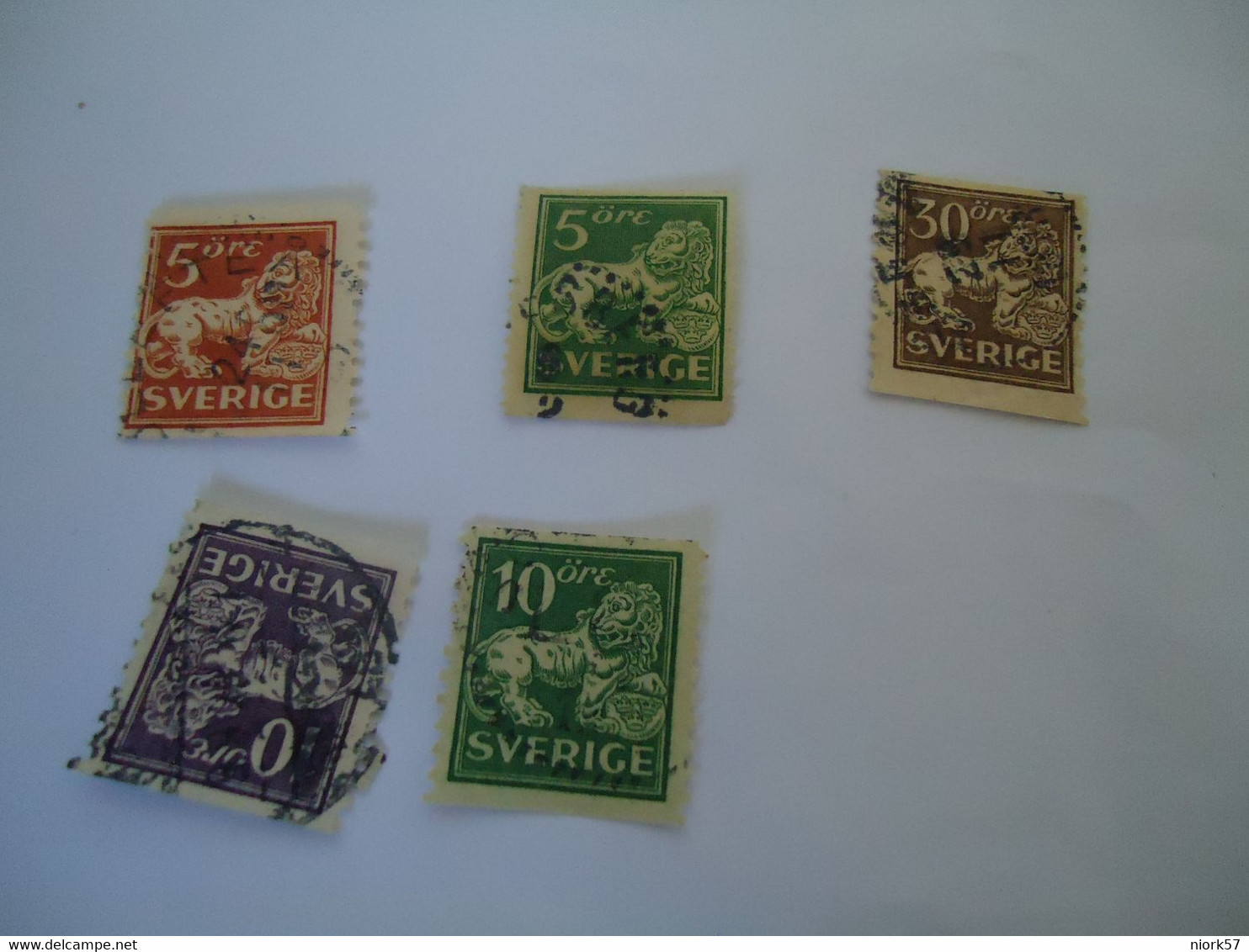 SWEDEN  USED     STAMPS   LIONS - Altri & Non Classificati