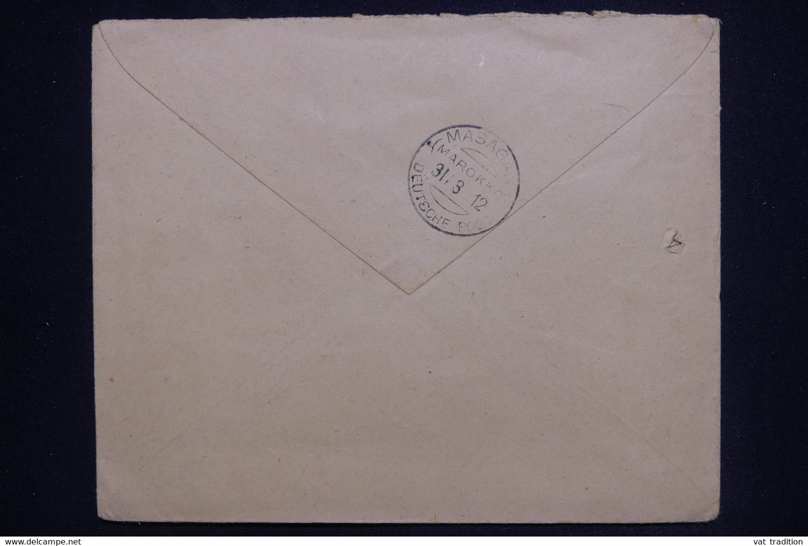 ALLEMAGNE / MAROC - Enveloppe Commerciale De Tanger Pour Mazagan En 1912 - L 127048 - Deutsche Post In Marokko