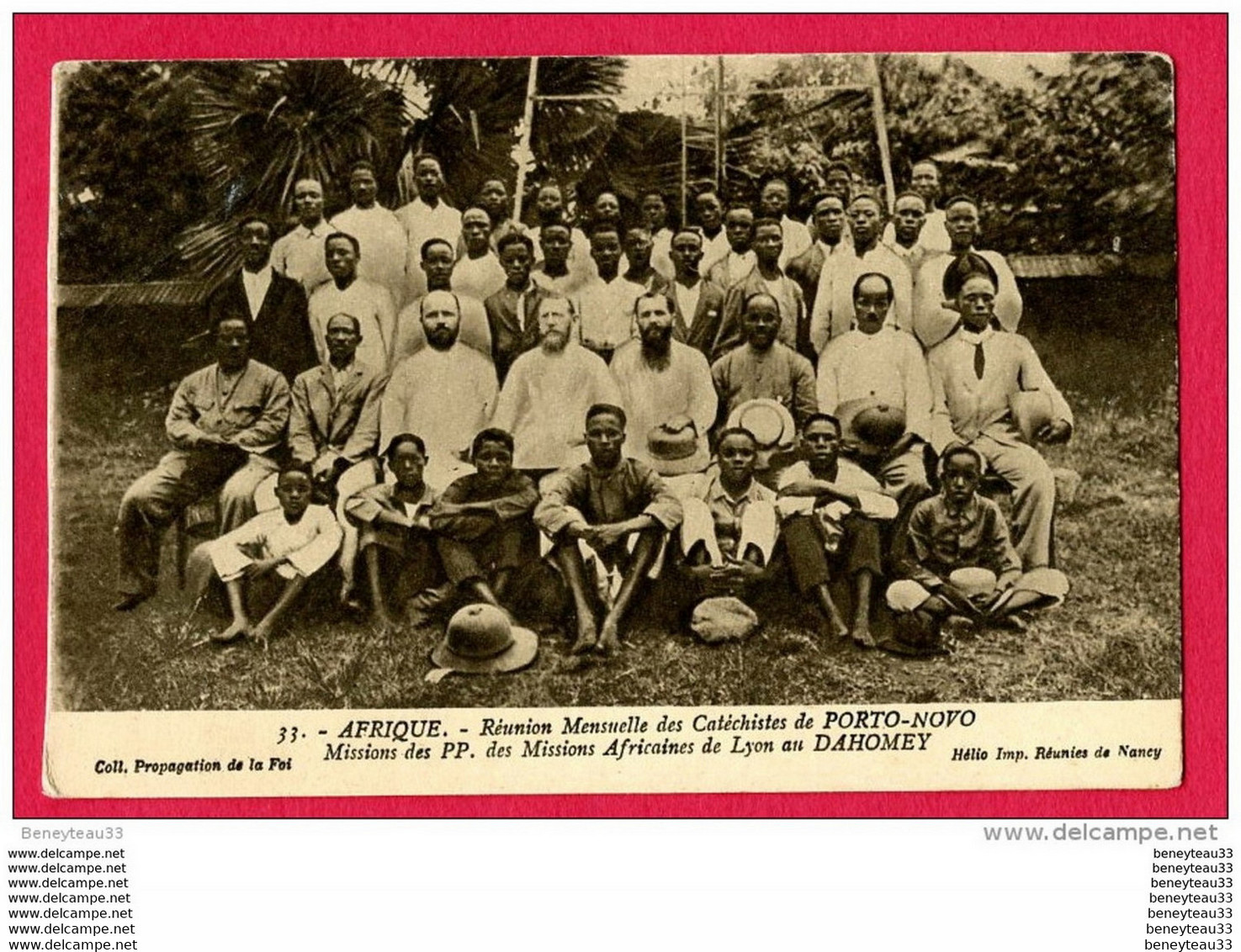 CPA (Réf : A019) 33 (AFRIQUE DAHOMEY) Réunion Mensuelle Des Catéchistes De PORTO-NOVO (animée) - Dahomey