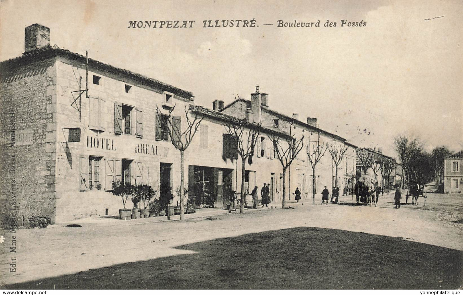 82 - TARN ET GARONNE - MONTPEZAT - Boulevard Des Fossés - Hôtel - Animation - Superbe - 10044 - Montpezat De Quercy