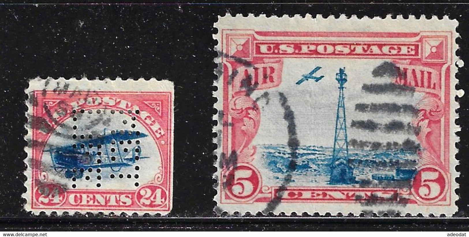 UNITED STATES AIR MAIL 1918, 1928 SCOTT C3,C11 CANCELLED - 1a. 1918-1940 Usati