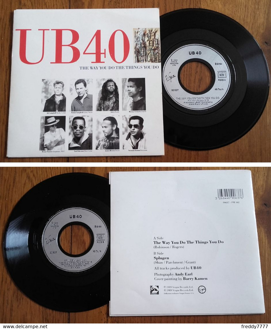 RARE French SP 45t RPM (7") UB 40 (1990) - Reggae