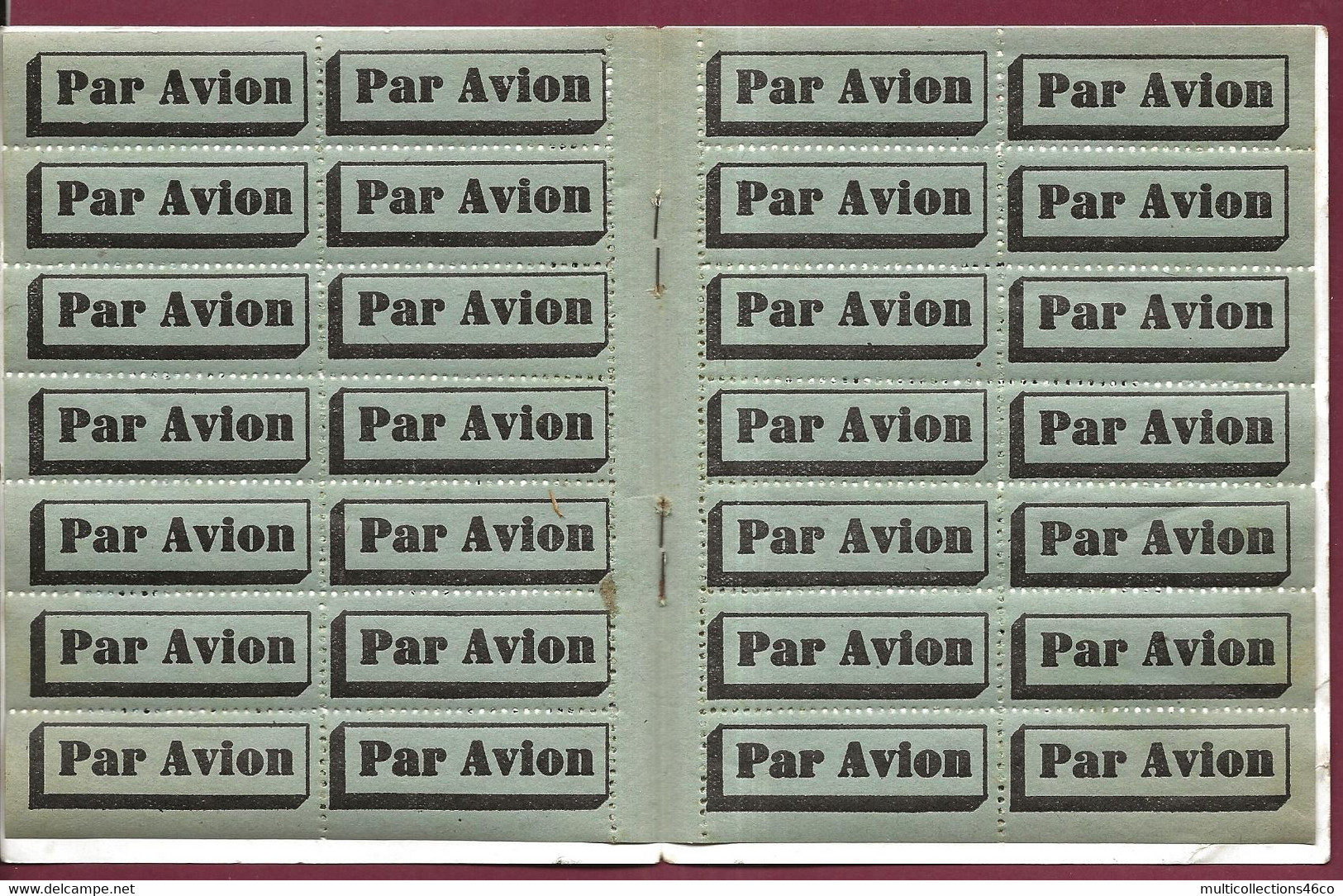 260722 - PUB CIDNA FLECHE D'ORIENT 1931 Quotidien Poste Aérienne CARNET DE VIGNETTES " PAR AVION " - 1927-1959 Cartas & Documentos