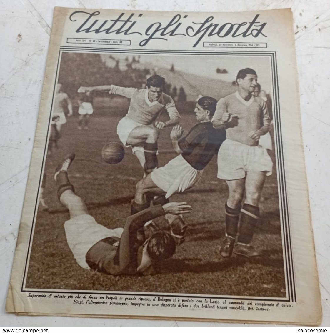 1936  N. 48 - Tutti Gli Sports - Rivista, Napoli  29 Novembre/ 6 Dicembre  1936  - Vedi Descrizione Articoli E Foto - Old Books