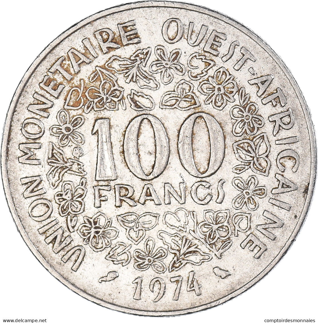 Monnaie, États De L'Afrique Centrale, 100 Francs, 1974 - Centraal-Afrikaanse Republiek