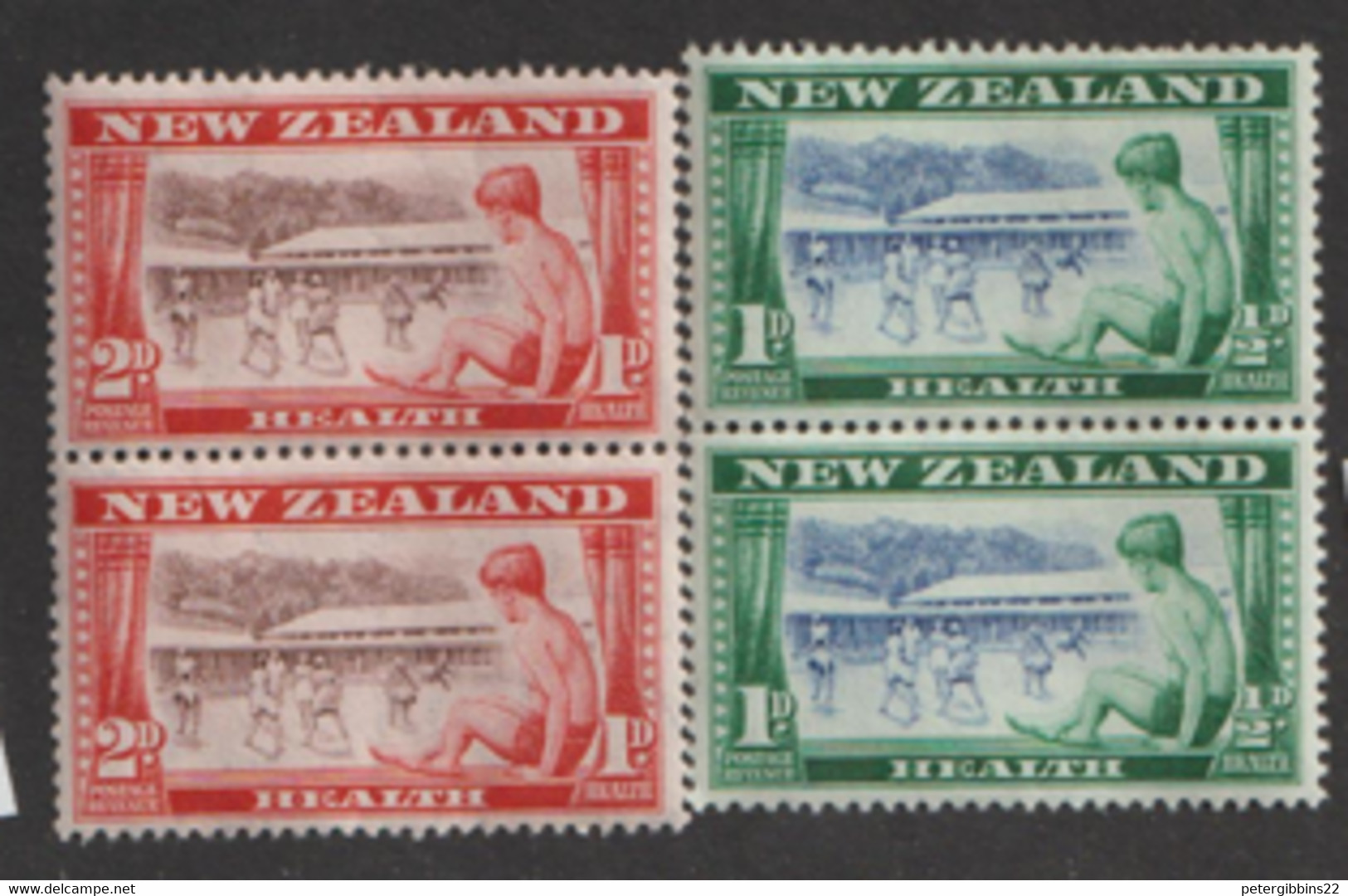 New Zealand  1946   SG  696-7  Health Stamps  Unmounted Mint  Pairs - Neufs