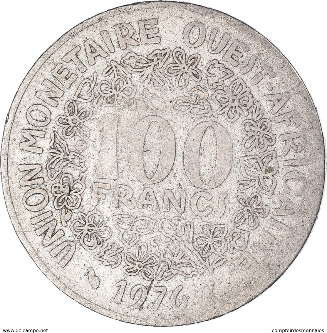 Monnaie, Afrique De L'Ouest, 100 Francs, 1976 - Ivoorkust