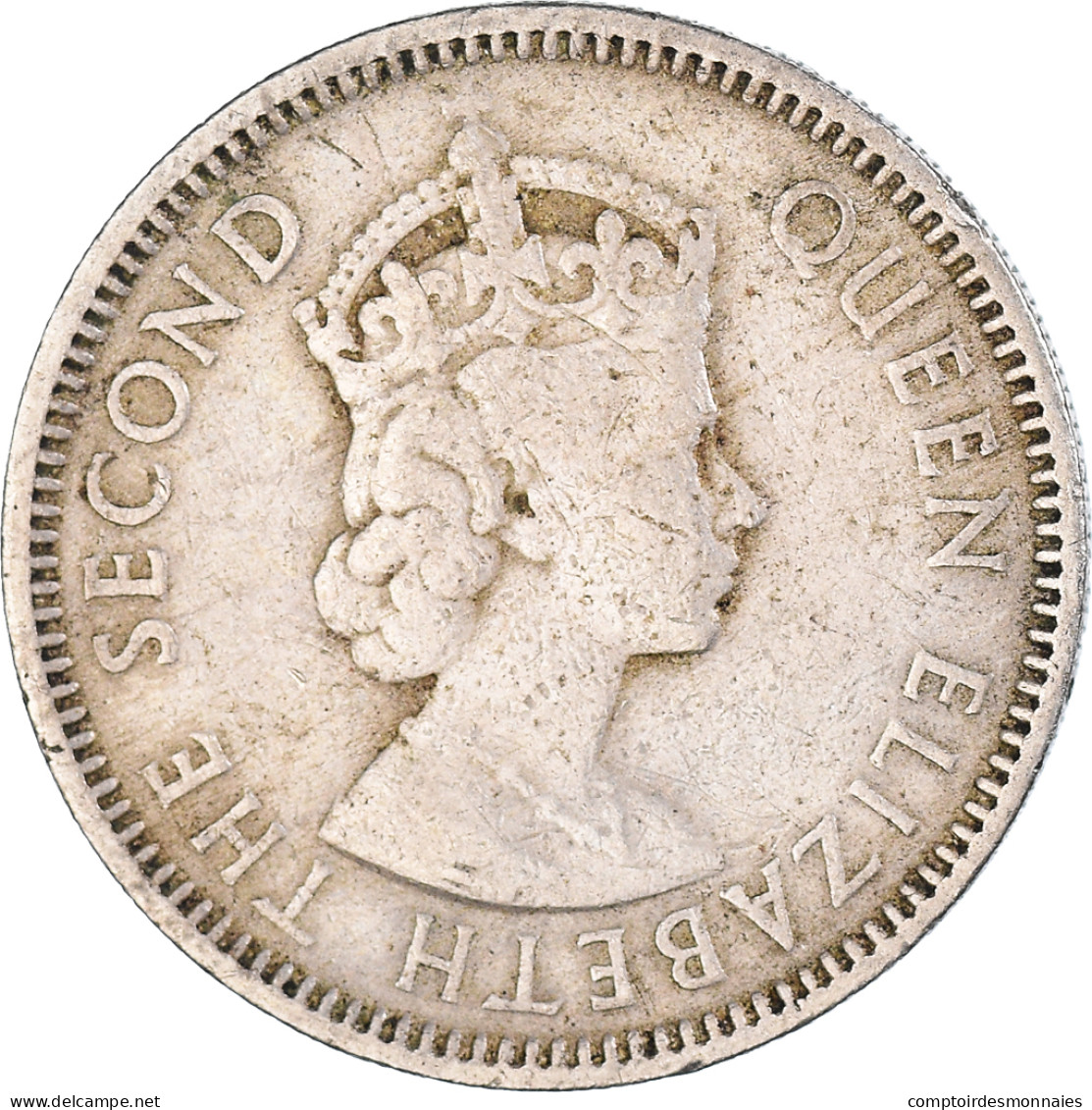 Monnaie, Territoires Britanniques Des Caraïbes, 25 Cents, 1957 - Britse Caribische Gebieden