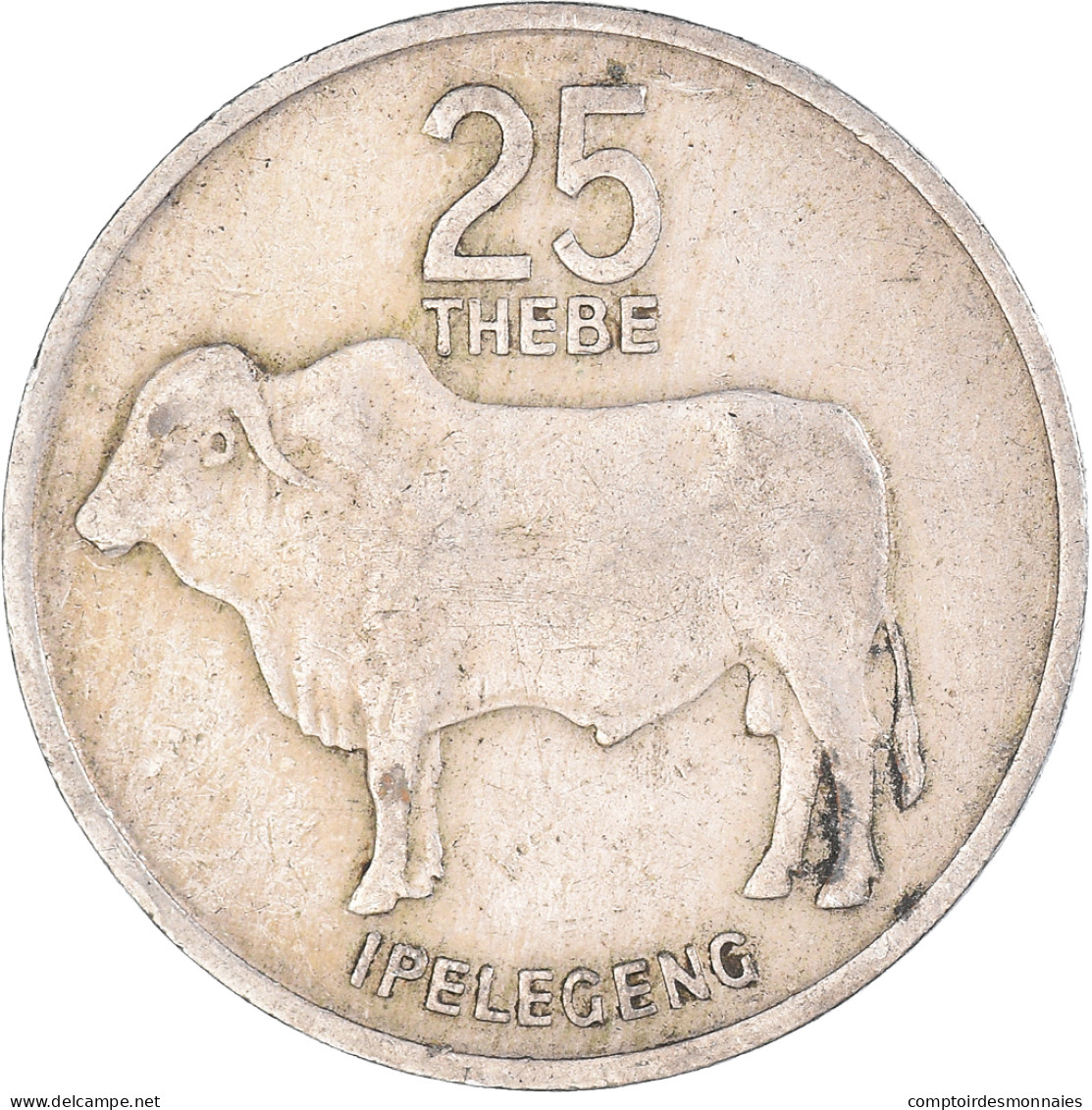 Monnaie, Botswana, 25 Thebe, 1976 - Botswana