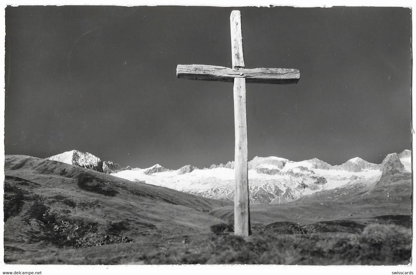 BELALP: Lusgen Alpenkreuz Mit Unterbächhorn, Sparrhorn 1957 - Unterbäch