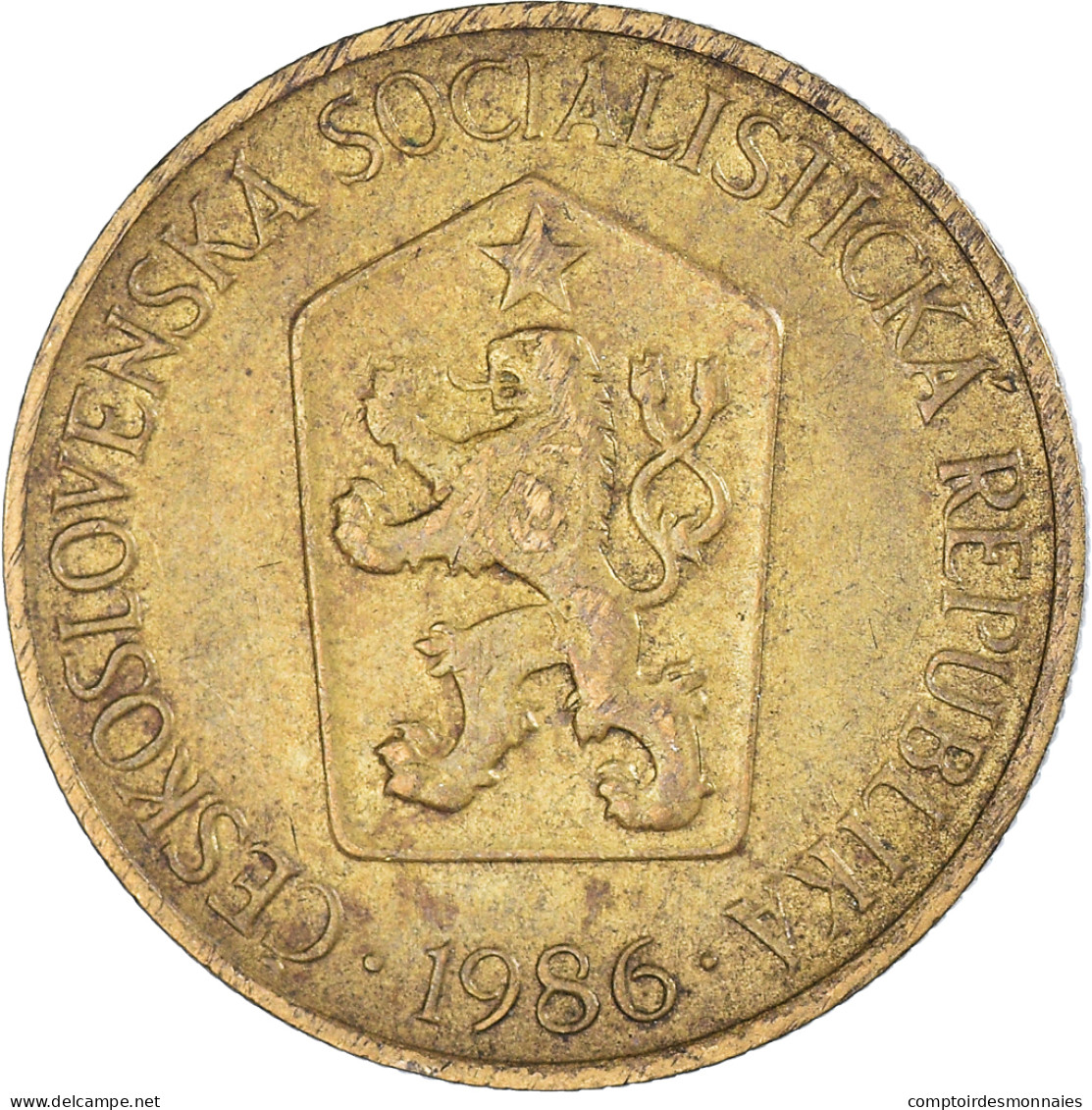 Monnaie, Tchécoslovaquie, Haler, 1986 - Czechoslovakia