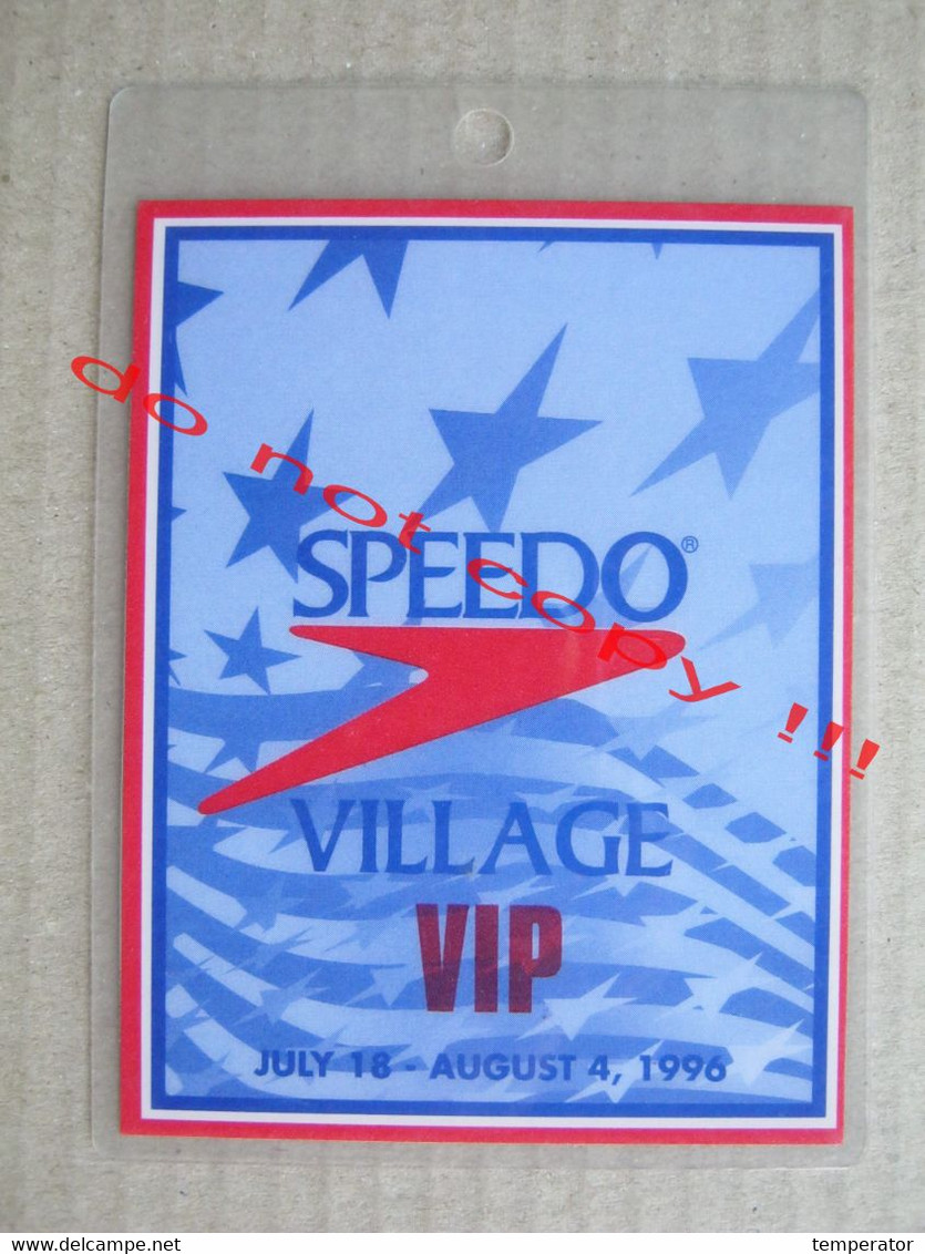 SPEEDO VILLAGE ( 1996 ) - VIP Pass - Zwemmen