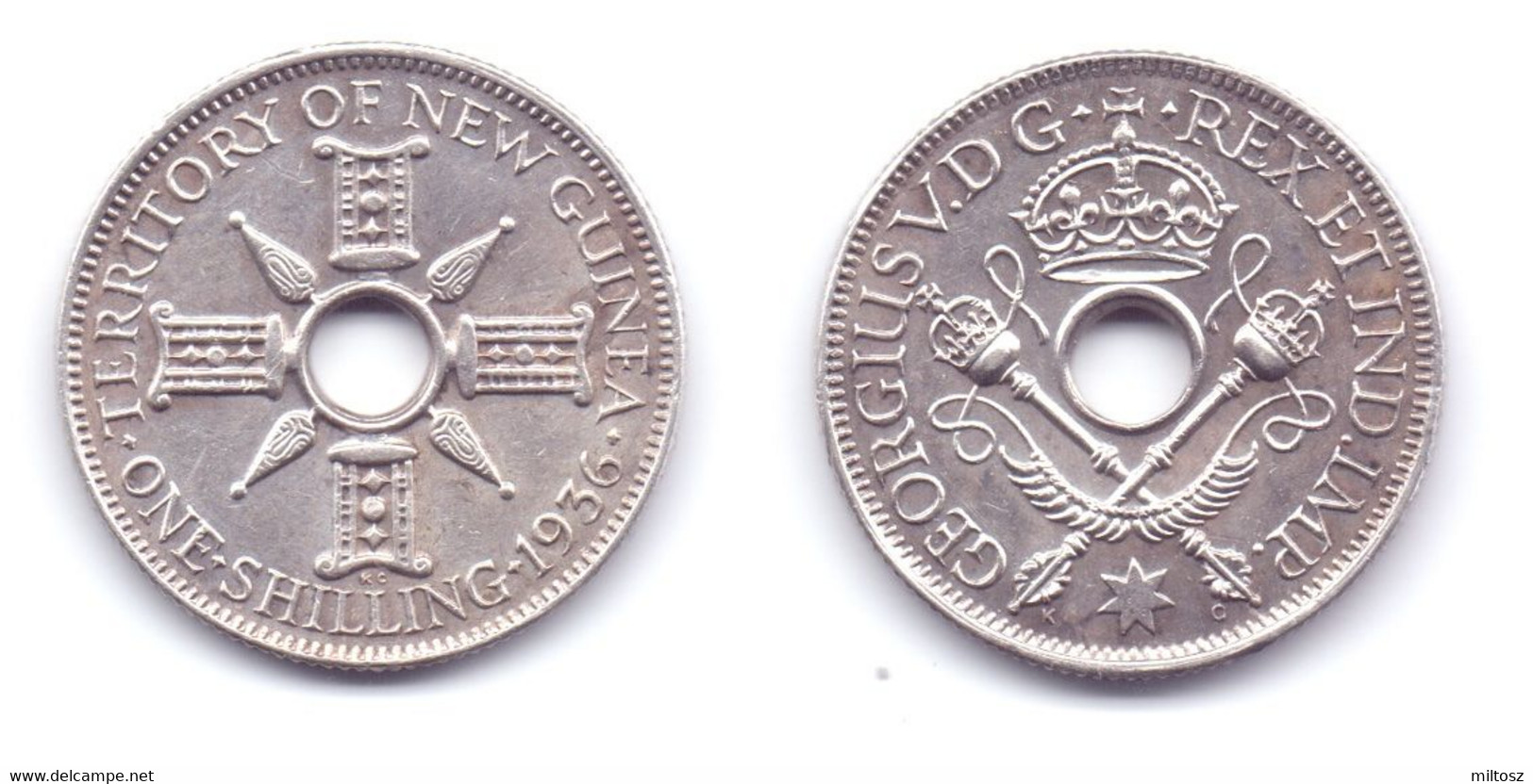 New Guinea 1 Shilling 1936 - Papuasia Nuova Guinea