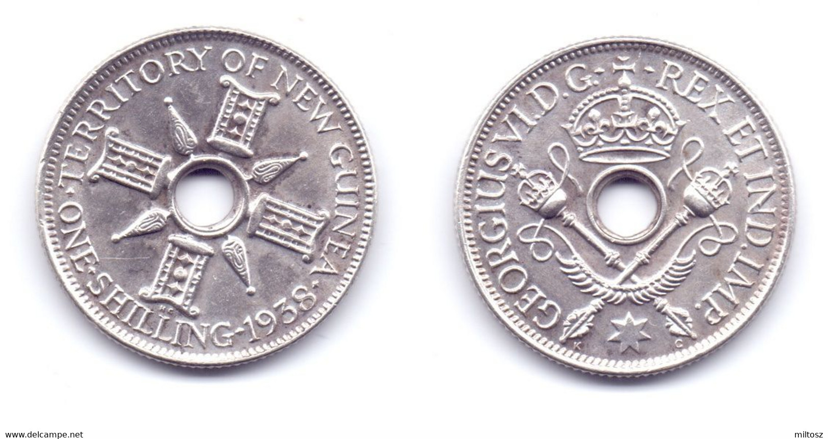 New Guinea 1 Shilling 1938 - Papúa Nueva Guinea