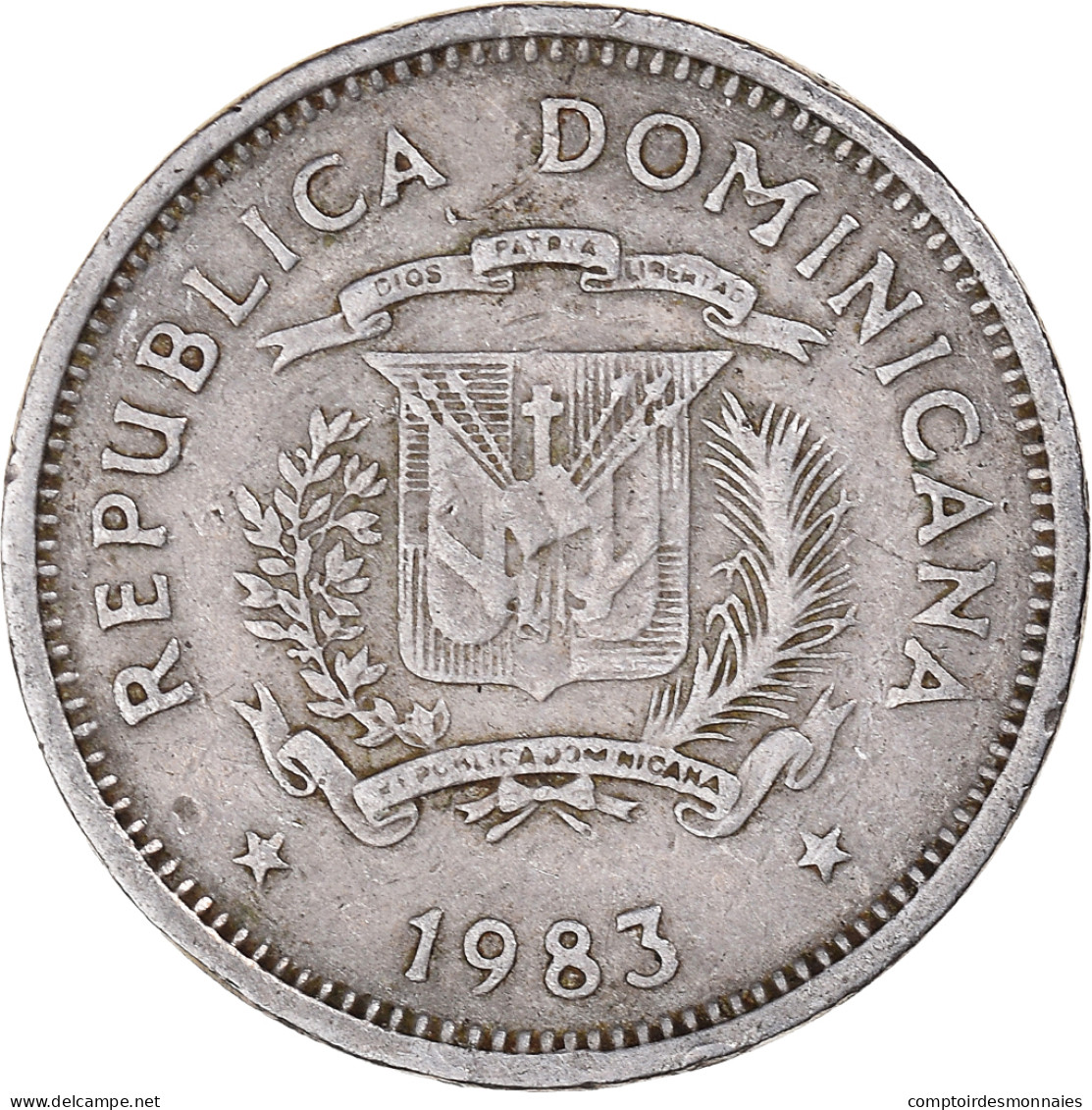 Monnaie, République Dominicaine, 5 Centavos, 1983 - Dominicana