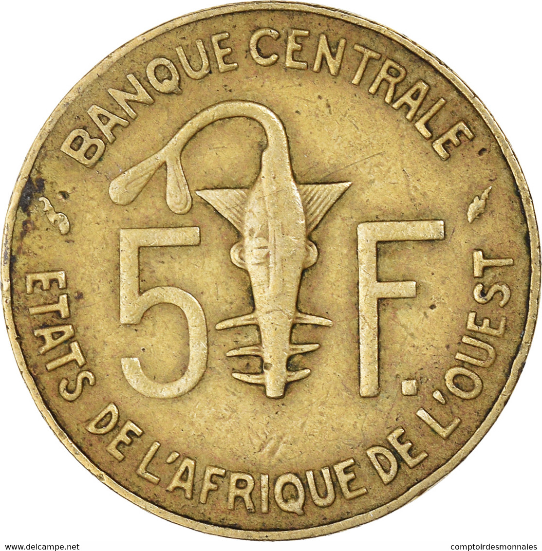 Monnaie, Communauté économique Des États De L'Afrique De L'Ouest, 5 Francs - Elfenbeinküste