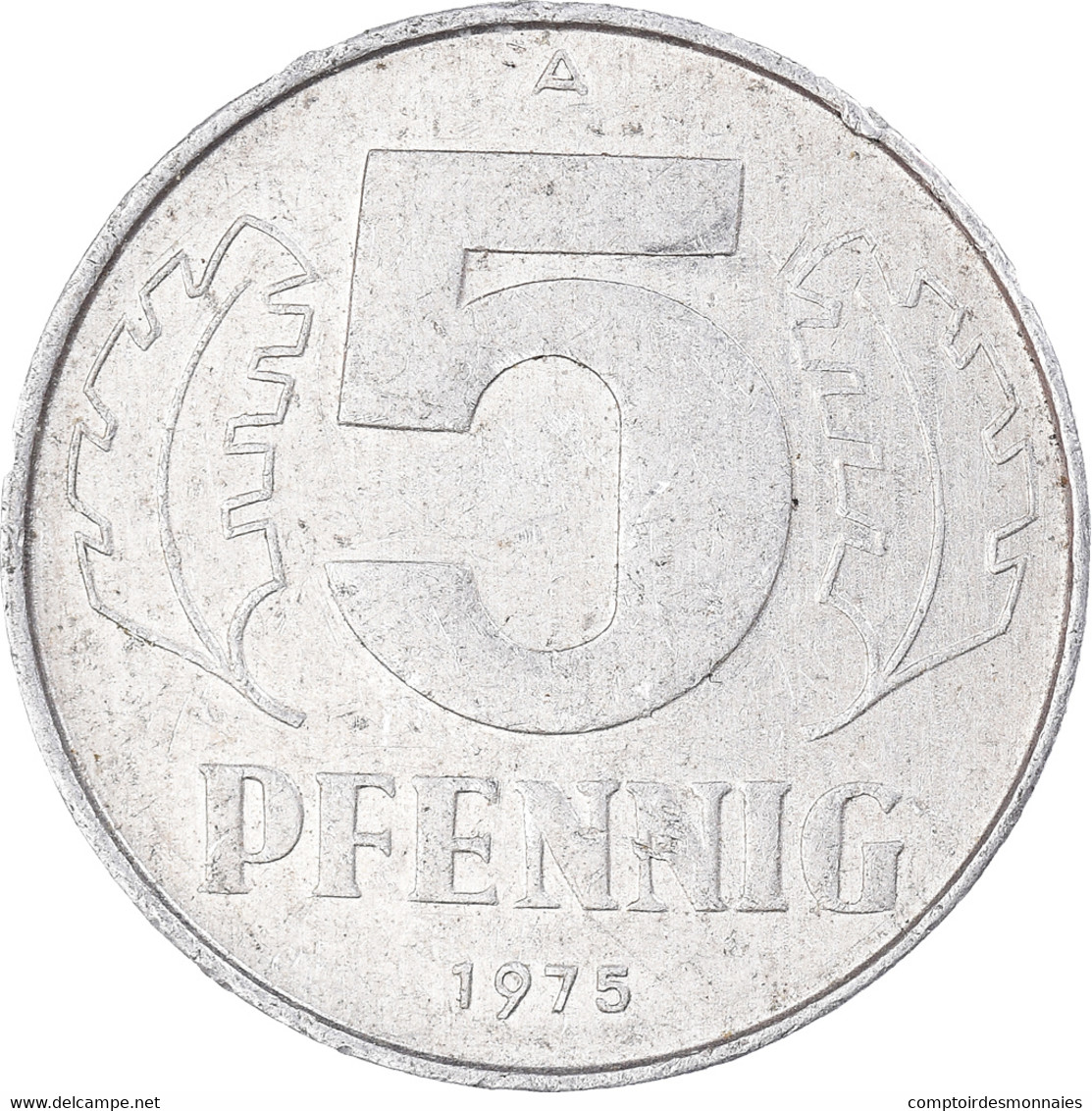 Monnaie, République Démocratique Allemande, 5 Pfennig, 1975 - 5 Pfennig