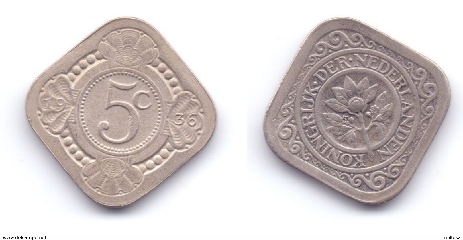 Netherlands 5 Cents 1936 - 5 Centavos