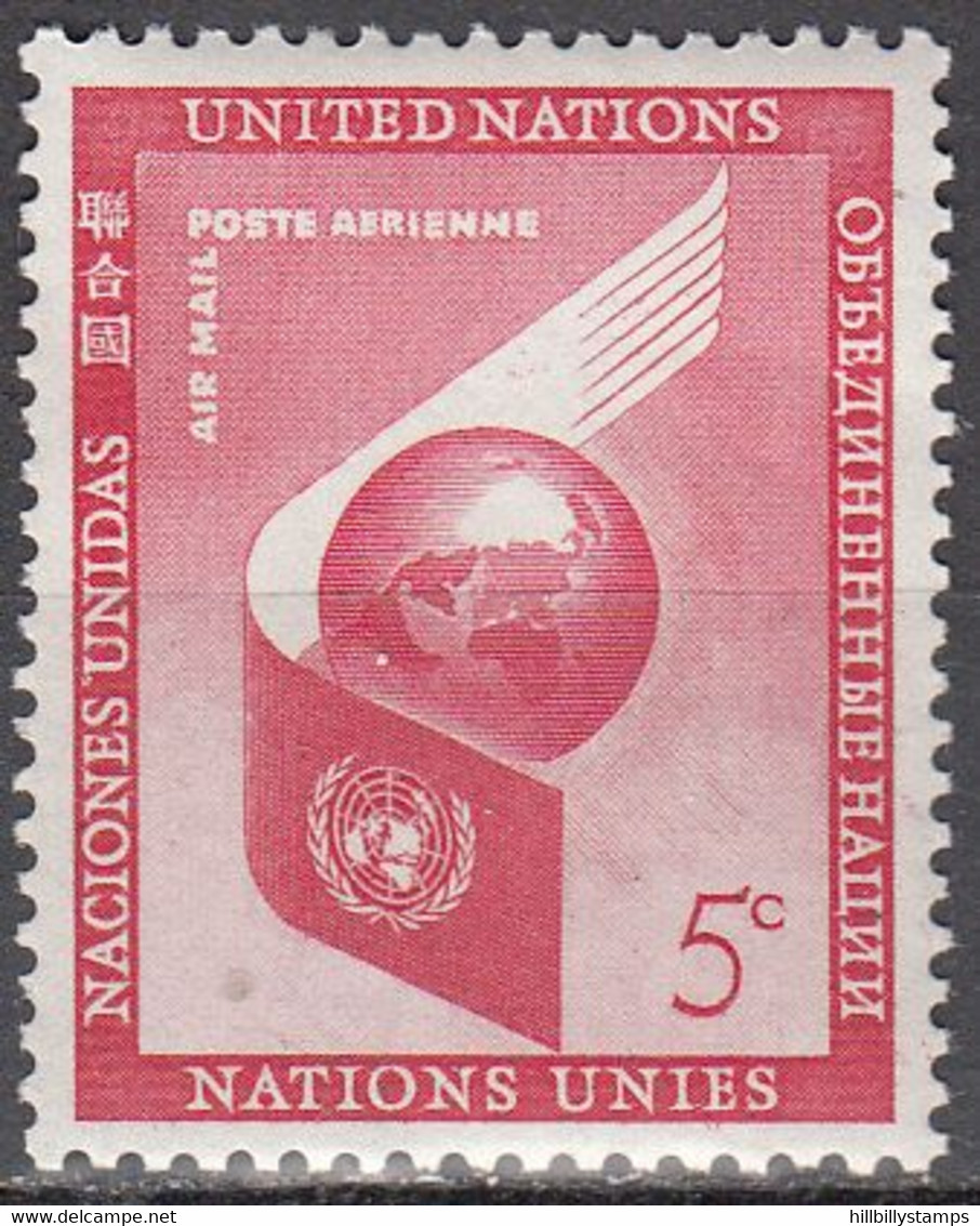 UNITED NATIONS  SCOTT NO.C6  MNH  YEAR 1959 - Poste Aérienne