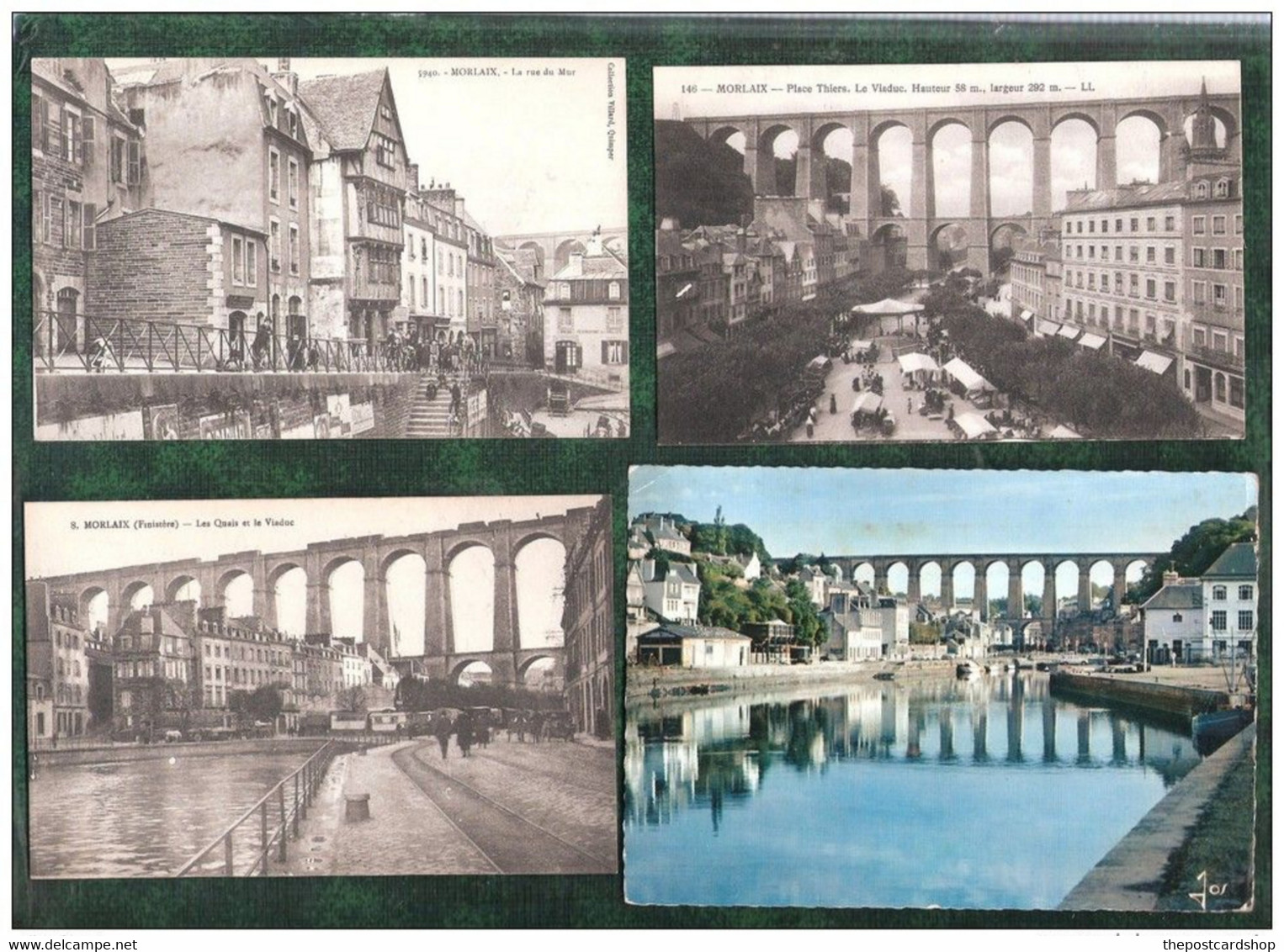 4 QUATRE CARTES DE MORLAIX VOIR SCAN ... (LOT 27) - Morlaix