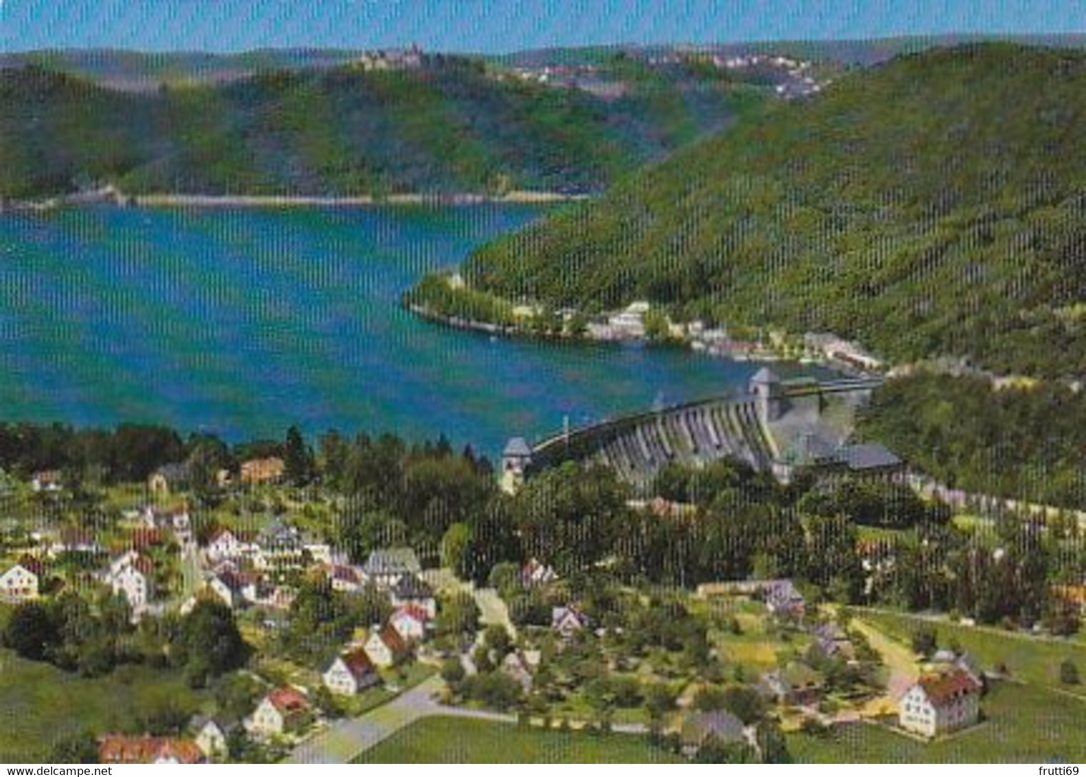 AK 070140 GERMANY - Hemfurth - Edersee Mit Blick Auf Sperrmauer Und Schloß Waldeck - Edersee (Waldeck)