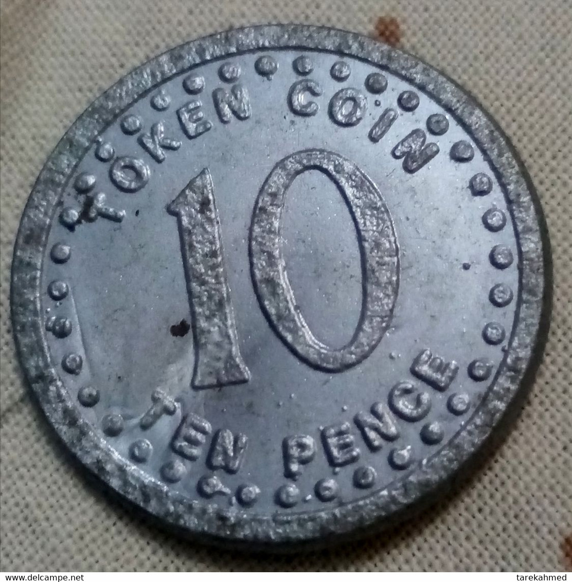 UK, 10 Pence Token, Agouz - Monetary/Of Necessity